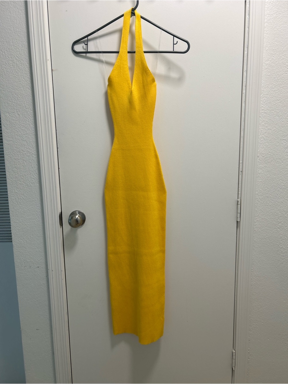 Windsor Yellow Halter Maxi Dress